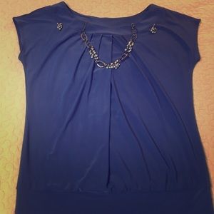 Blue Dress Top